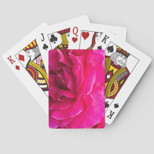 Rose flower playing cards (Back)