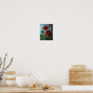 Rose flower poster