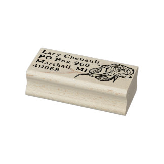 Rose Flower Rubber Stamp