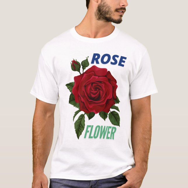 ROSE FLOWER T-SHIRT DESIGN (Front)