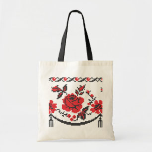 Rose flower tote bag