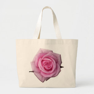 Rose Flower Tote Bag Pink Rose Beach Tote Bags