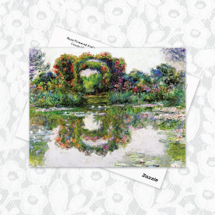 Rose Flowered Arches Claude Monet Postcard