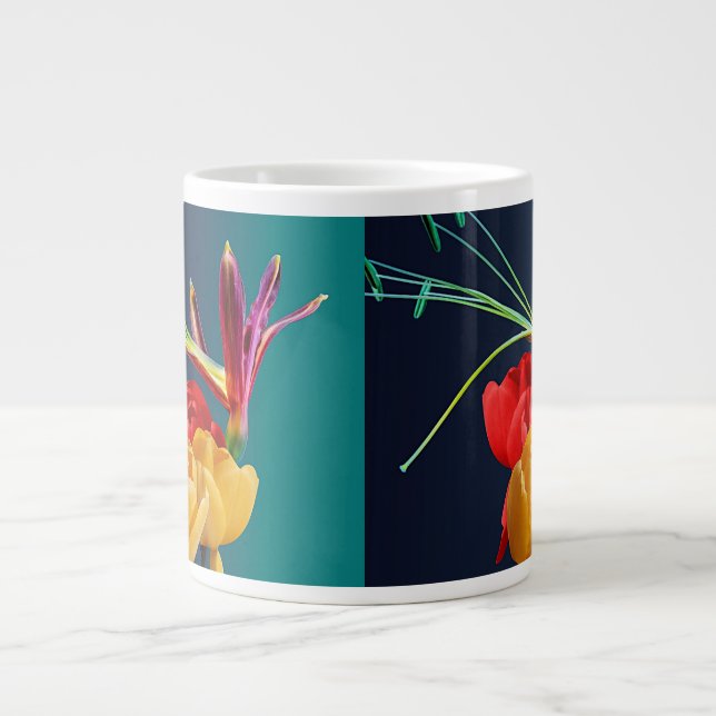 Rose Flowers-17250 Large Coffee Mug (Front)