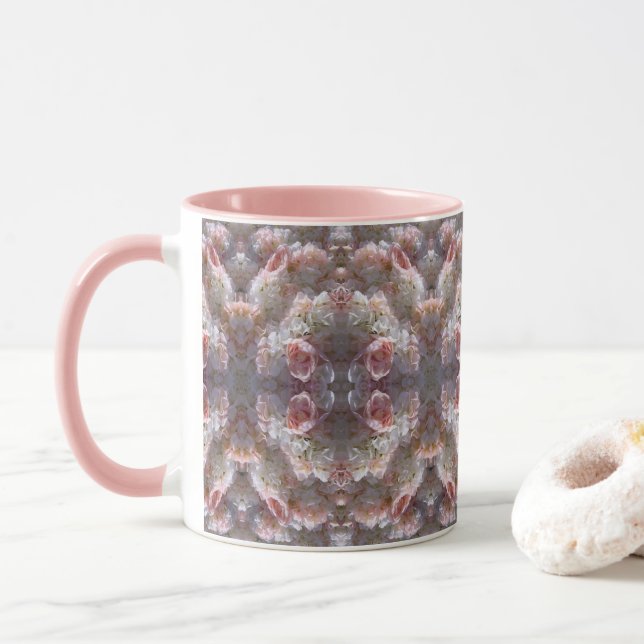 Rose Flowers Mug (With Donut)