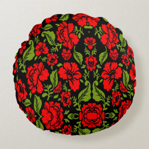 Rose Flowers Round Cushion