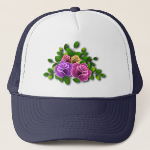 Rose Flowers Trucker Hat