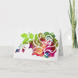 Rose-Folded Card 5x7 in.