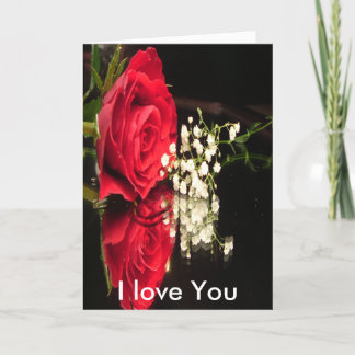 rose for a rose I love You Card