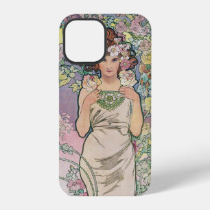 Rose (Four Flowers), Alphonse Mucha iPhone 12 Case