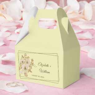 Rose Frame – Celestial Yellow Wedding Favour Box