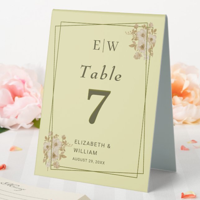Rose Frame – Monogram Celestial Yellow Wedding (In SItu (Wedding))