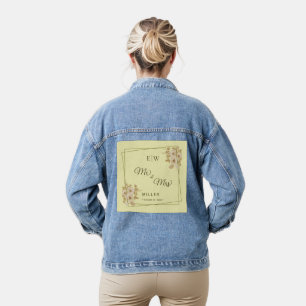 Rose Frame – Monogram Celestial Yellow Wedding Denim Jacket