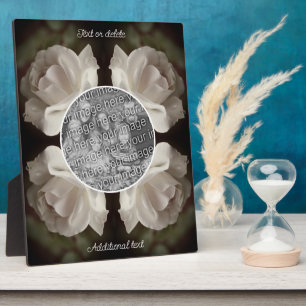 Rose Frame Vintage Create Your Own Photo Plaque