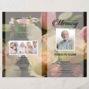 Rose Funeral Template