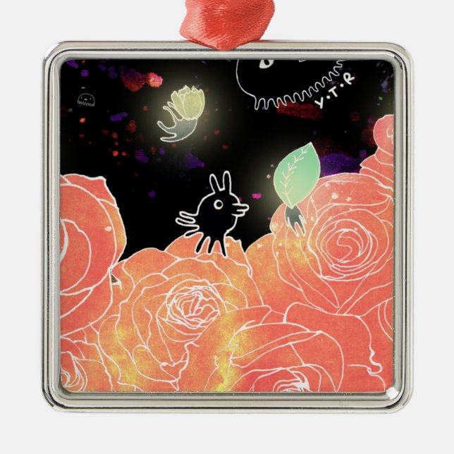 Rose garden 2014 metal tree decoration (Front)