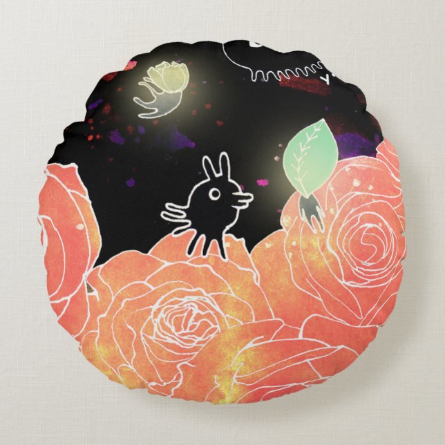 Rose garden 2014 round cushion (Front)