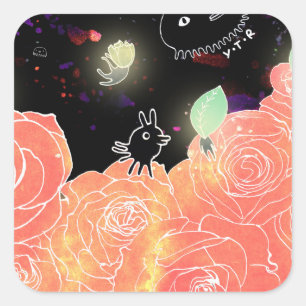 Rose garden 2014 square sticker