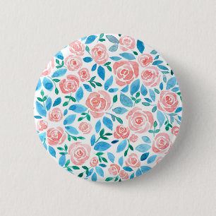 Rose garden 2 6 cm round badge