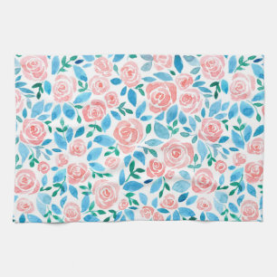 Rose garden 2 tea towel