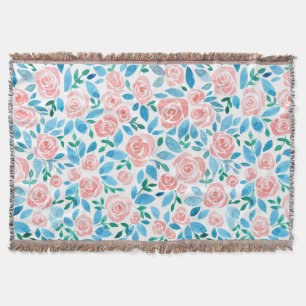 Rose garden 2 throw blanket