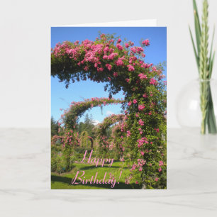Rose Garden Birthday card