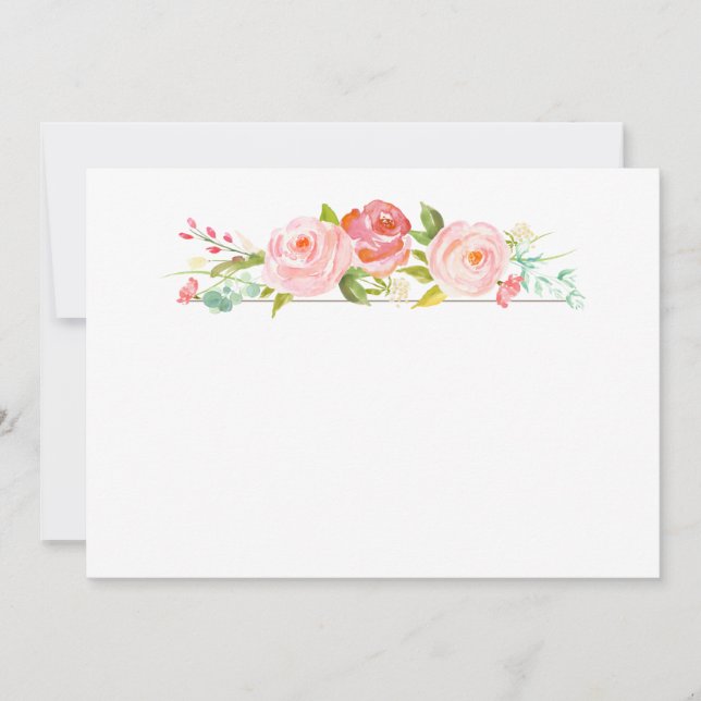 Rose Garden Blank Card (Front)