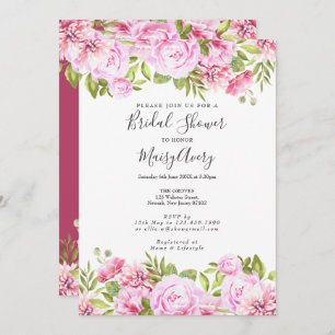 Rose Garden Bridal Shower Invitation