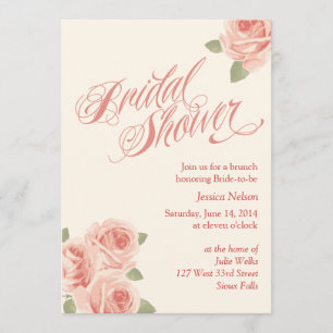 Rose Garden Bridal Shower Invitation