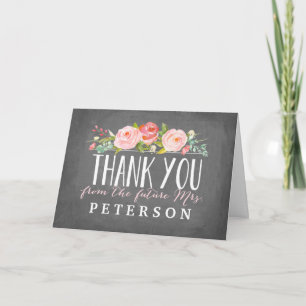 Rose Garden   Bridal Shower Thank You Card