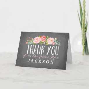 Rose Garden   Bridal Shower Thank You Card