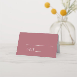 Rose Garden   Dark Rose Wedding Place Card Tent