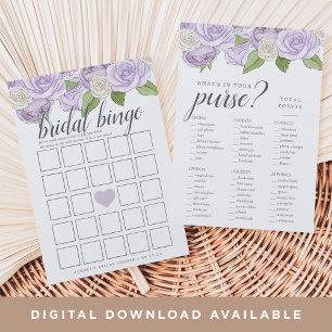 Rosé Garden Double-Sided Bridal Shower Game