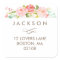Rose Garden Floral Address Sticker