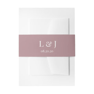 Rose Garden floral Wedding Belly Band Invitation Belly Band