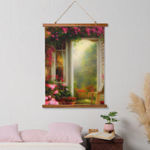 Rose garden gate  hanging tapestry