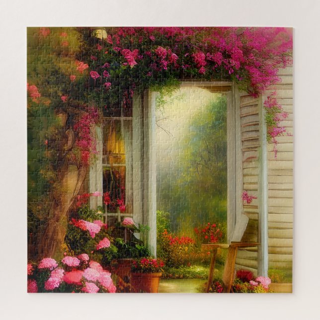 Rose garden gate  jigsaw puzzle (Vertical)