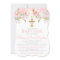 Rose Garden Girl Baptism Invitation