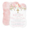Rose Garden Girl Baptism Invitation