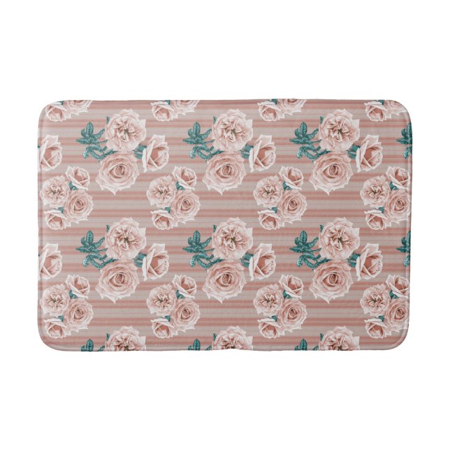 Rose Garden Heritage Bath Mat (Front)