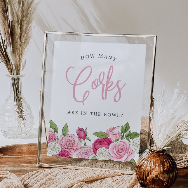 Rosé Garden "How Many Corks" Guessing Game Sign (Creator Uploaded)