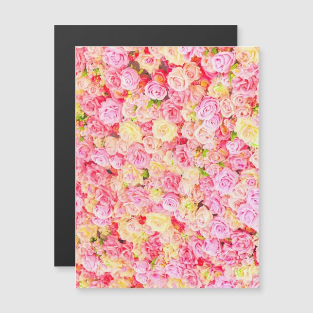 Rose garden magnetic invitation (Front/Back)