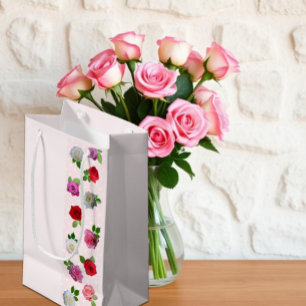 Rose Garden Party Bridal Shower Small Gift Bag
