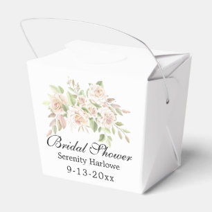 Rose Garden Pastel Pink Floral Bridal Shower Favour Box