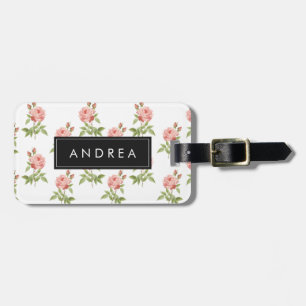 Rose Garden, Personalised Luggage Tag