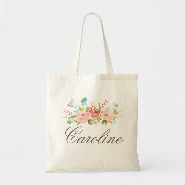 Rose Garden Personalised Tote (Front)