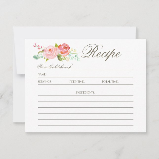 Rose Garden | Recipe Card (Front)