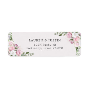 Rose Garden   Return Address Label