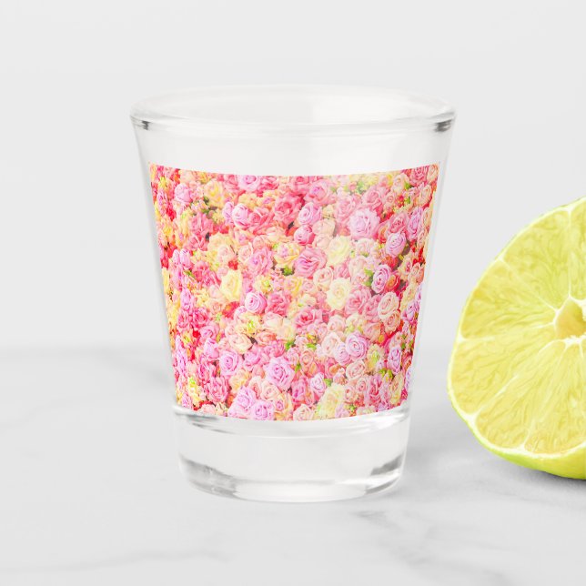 Rose garden shot glass (Front)