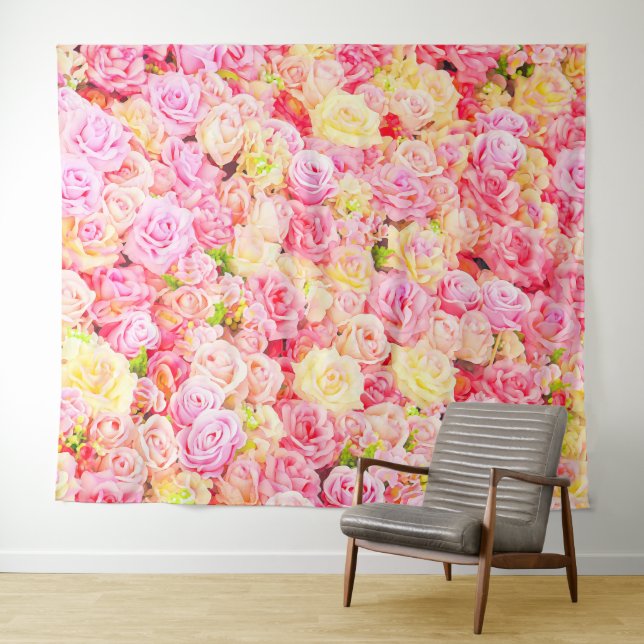 Rose garden tapestry (In Situ (Horizontal))